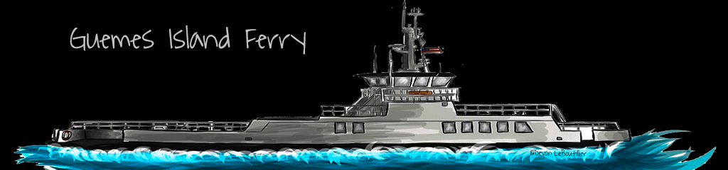 Guemes Island Ferry Illustration
